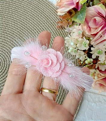 Faixinha Pom Pom Flor