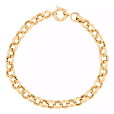 Pulseira Portuguesa de Ouro 18k - 7 Gramas - 6mm De Largura