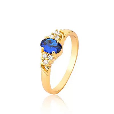 Anel de formatura Feminino Delicado de Ouro 18k - Cód. 1659