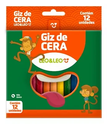 Giz de cera 12 cores