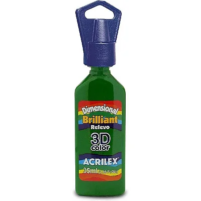 Tinta Relevo Brilhante Dimensional 35 ml (Verde Musgo) - Acrilex