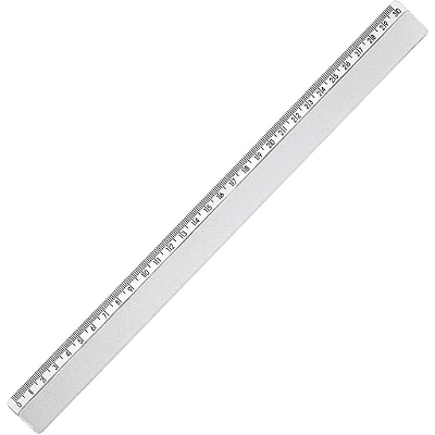 Regua plastica Cristal 30cm. - Waleu