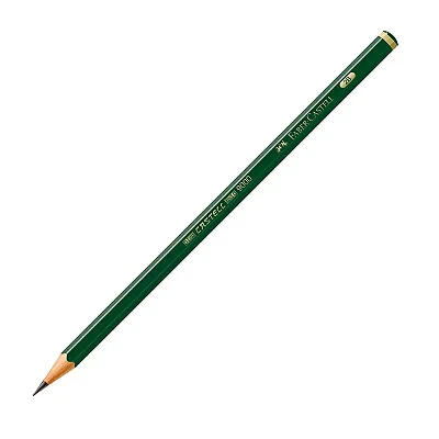Lapis preto (tecnico) 9000 2b Preto/Muito Macio - Faber-Castell