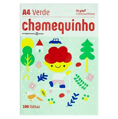 Papel Colorido A4 Chamequinho Verde