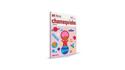 Papel Colorido A4 Chamequinho Rosa