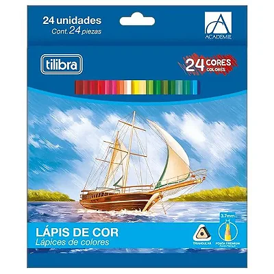Lápis De Cor Triang Academ 24 Cores