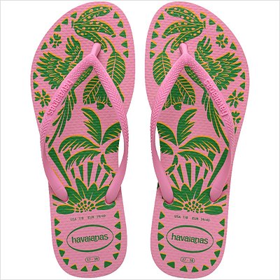 Chinelo Havaianas Slim Tucano FC Feminino - Pink Limonade