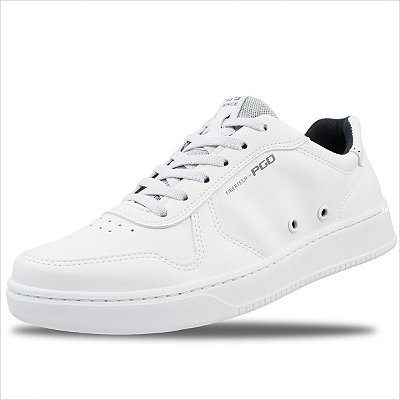 Tênis Casual Pegada em Microfibra Masculino - Importado Branco