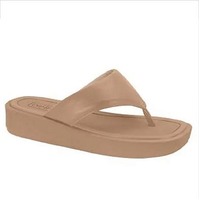 Tamanco Beira Rio Plataforma Feminino - Nude