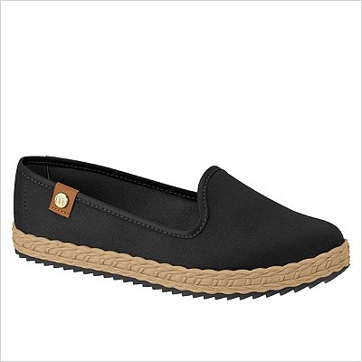 Sapatilha Moleca Camurça Flex Ref:5696.304 -Preto/Preto