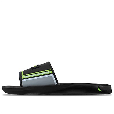 Chinelo Rider Pump Slide Masculino - Preto/Verde