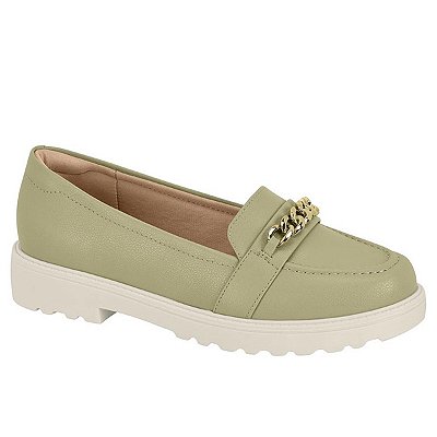 Mocassim Modare Tratorado Feminino - Verde 1270/Ouro Claro