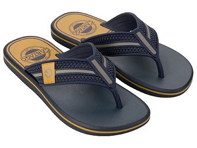 Chinelo Cartago Palermo Dedo AD Ref:12397 - Azul/Amarelo