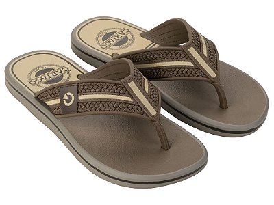 Chinelo Cartago Palermo Dedo AD Ref:12397 - Cinza/Marrom