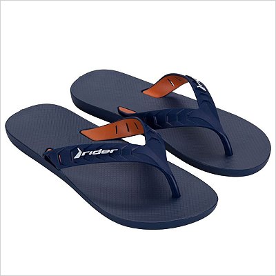 Chinelo Rider Street Duo Dedo AD Ref:12430 - Azul/Azul/Laranja