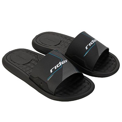 Chinelo Rider Step Slide AD Ref:12265 - Preto/Preto/Branco