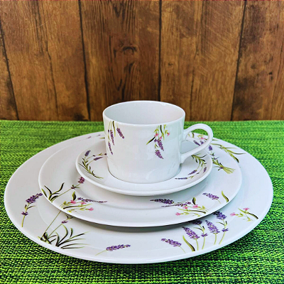 Aparelho de jantar - 4 peças - Lavanda