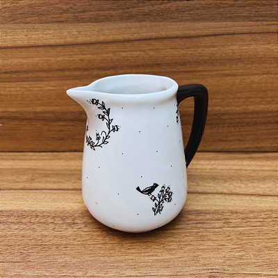 Leiteira 460 ml - Pássaro Preto
