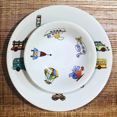 Conjunto Transportes - 2 peças - Infantil