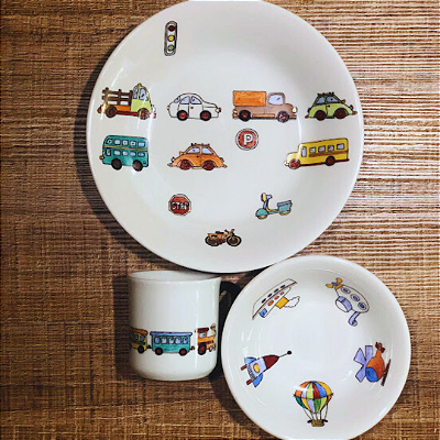 Conjunto Transportes - 3 peças - Infantil