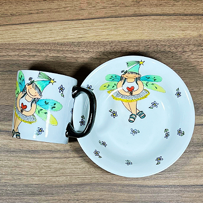 Conjunto Fada Verde - 2 peças - Garotada