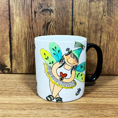 Caneca Fada Verde 250 ml - Garotada