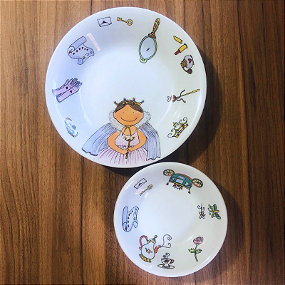 Conjunto Princesa Capa - 2 peças - Infantil