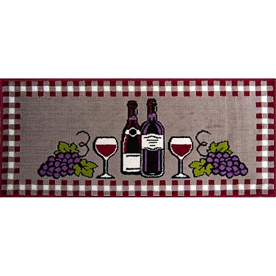 Passadeira Cozinha Renaissance Vinho 10 Vermelho 0,50X1,20M