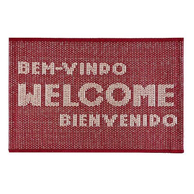 Capacho Eco Nature Welcome 10 Vermelho 0,40x0,60M