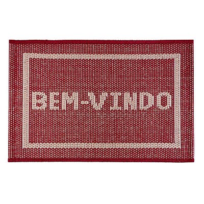 Capacho Eco Nature Bem Vindo-4 10 Vermelho 0,40x0,60M