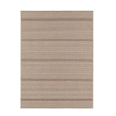 Tapete Sisal Eco-Nature Riscas 87 Bege-Marrom 0,50X0,80M