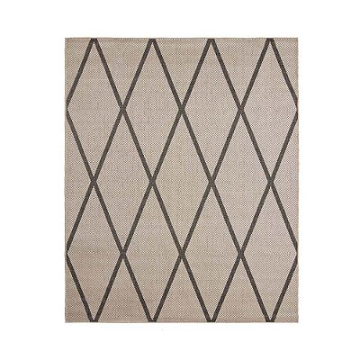 Tapete Sisal Eco Nature Geo 77 Bege-Chumbo 0,50x0,80M