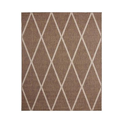 Tapete Sisal Eco Nature Geo 70 Marrom 1,00x1,50M