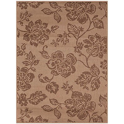 Tapete Sisal Eco Nature Flora 87 Bege-Marrom 0,50x0,80M
