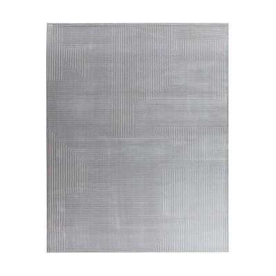 Tapete para Sala Sofisticato 03 Off White-Cinza 3,00X4,00M