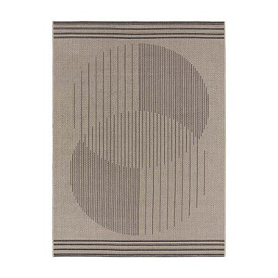 Tapete Sisal Eco-Nature Organico 77 Bege-Chumbo 1,33X1,90M