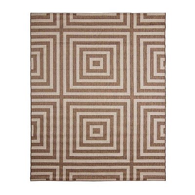 Tapete Sala Sisal Eco-Nature Labirinto 70 Marrom 3,00X4,00M
