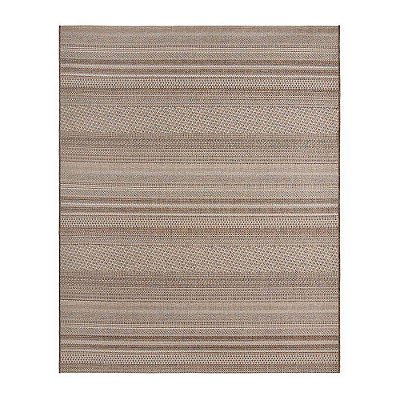 Tapete Sala Sisal Buzios Arraial 49 Marrom-Azul 1,50X2,00M