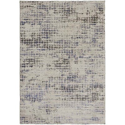 Tapete para Sala Rimma Square Azul e Bege 2,00X2,50M