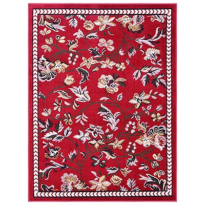 Tapete para Sala Renaissance Genebra 10 Vermelho 1,50X2,00M