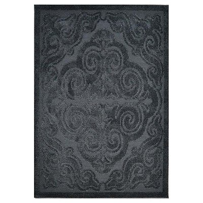Tapete para Sala Realce Royal 50 Preto 1,00X1,50M