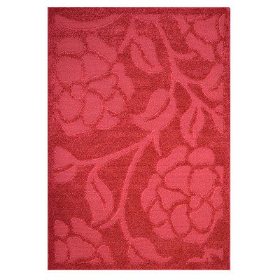 Tapete para Sala Realce Roses 10 Vermelho 1,00X1,50M