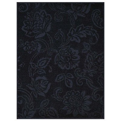 Tapete para Sala Realce Jardim 56 Chumbo 1,50X2,00M