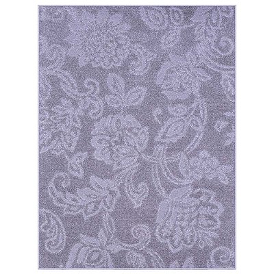 Tapete para Sala Realce Jardim 51 Cinza 1,50X2,00M