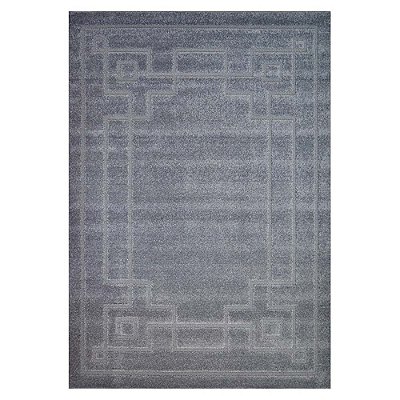 Tapete para Sala Realce Frame 56 Chumbo 1,00X1,50M