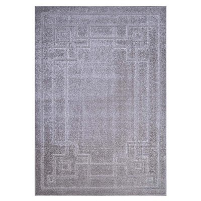 Tapete para Sala Realce Frame 51 Cinza 1,00X1,50M