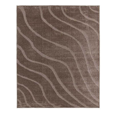 Tapete para Sala Realce Falesia 35 Taupe 1,00X1,50M
