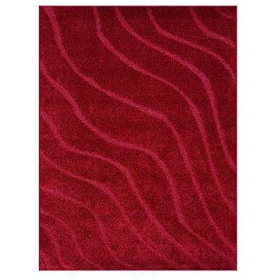 Tapete para Sala Realce Falesia 10 Vermelho 1,00X1,50M