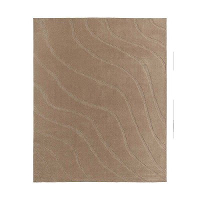 Tapete para Sala Realce Falesia 03 Creme Cotton 1,00X1,50M