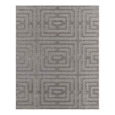 Tapete para Sala Realce Eden 51 Cinza 3,00X4,00M